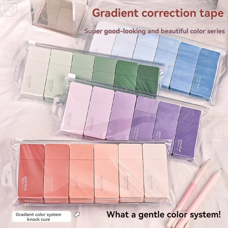 Correction Tape Roller - 6 قطع من شريط التصحيح اللطيف