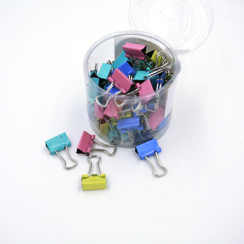 Binder Clip Assorted - 60 مشبك معدني صغير متنوع لتنظيم