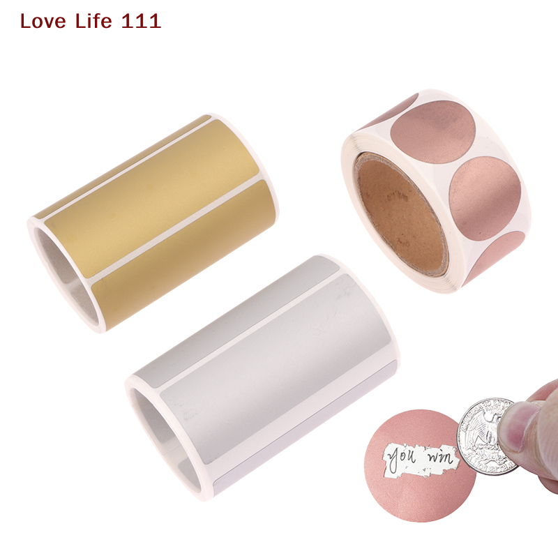 Sticker Label Roll - جديد 300 قطعة/لفة خدش ملصقات تسميات