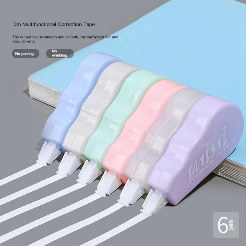 Correction Tape Roller - 6 قطعة/الحزمة أشرطة تصحيح هدية ترويجية