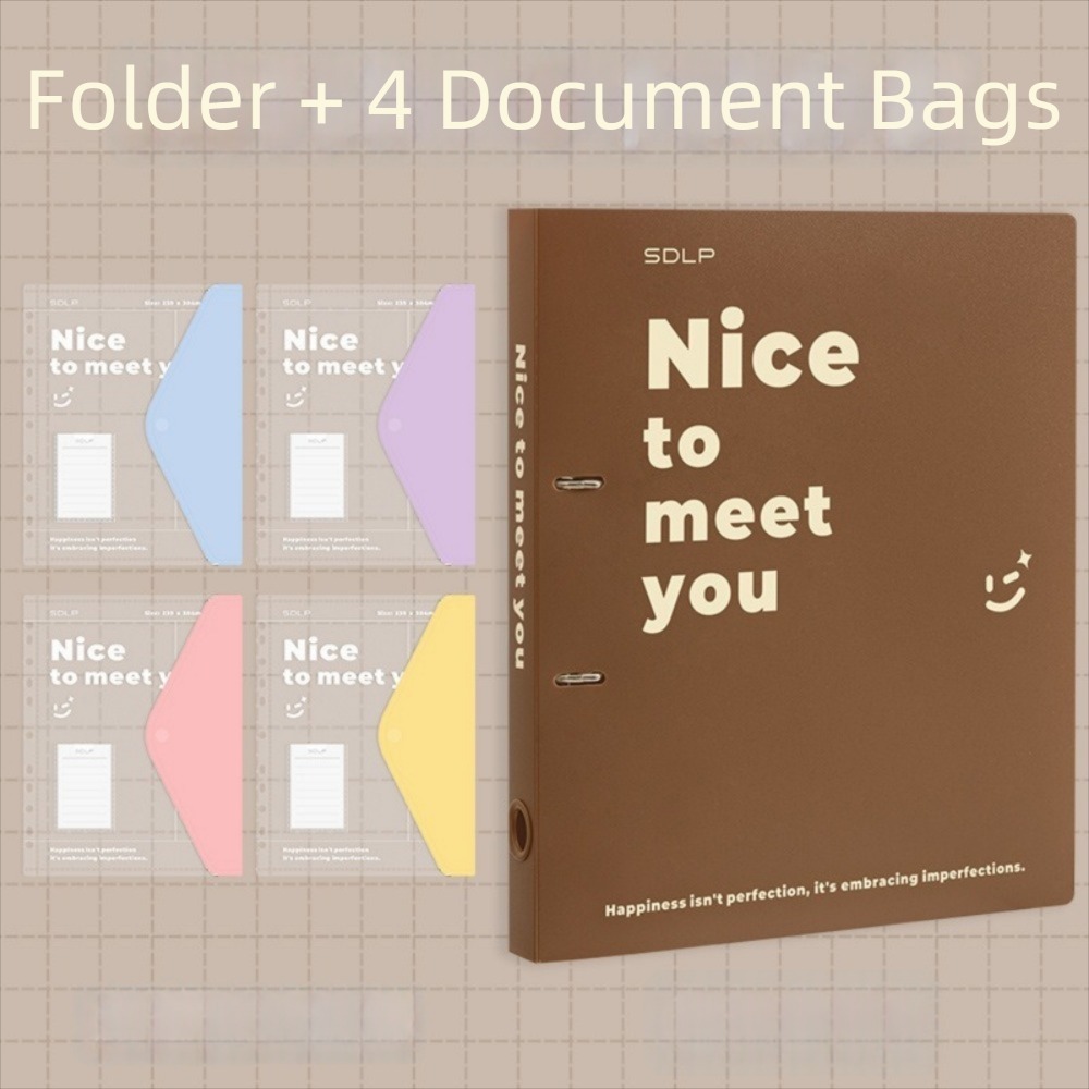 Binder Clip Assorted - مجموعة حقائب ملفات عملية من البولي