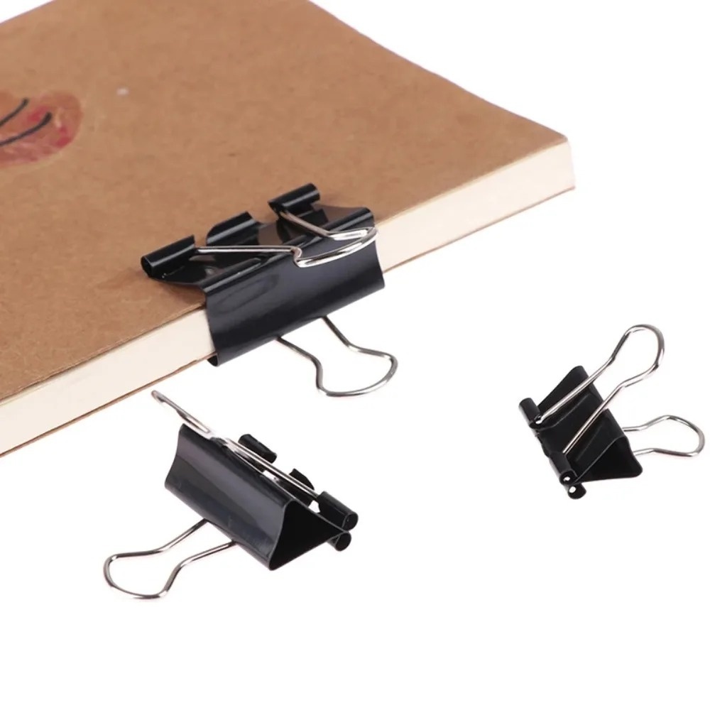 Binder Clip Assorted - 10 قطع مشابك ورق معدنية 19