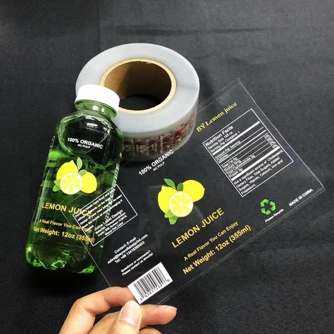 ملصقات شفافة مطبوعة حسب الطلب  - مراجعة Sticker Label Roll وسعره