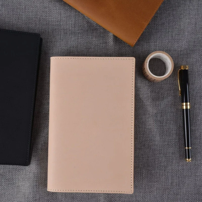 دفتر ملاحظات بغلاف من الجلد ال - مراجعة Tan Stationery & Office Supply وسعره
