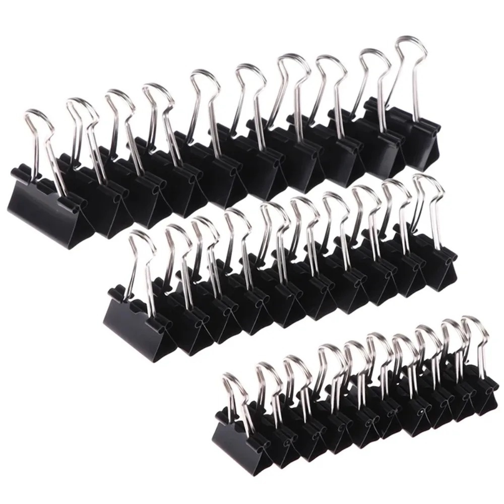10 قطع مشابك ورق معدنية قابلة  - مراجعة Binder Clip Assorted وسعره