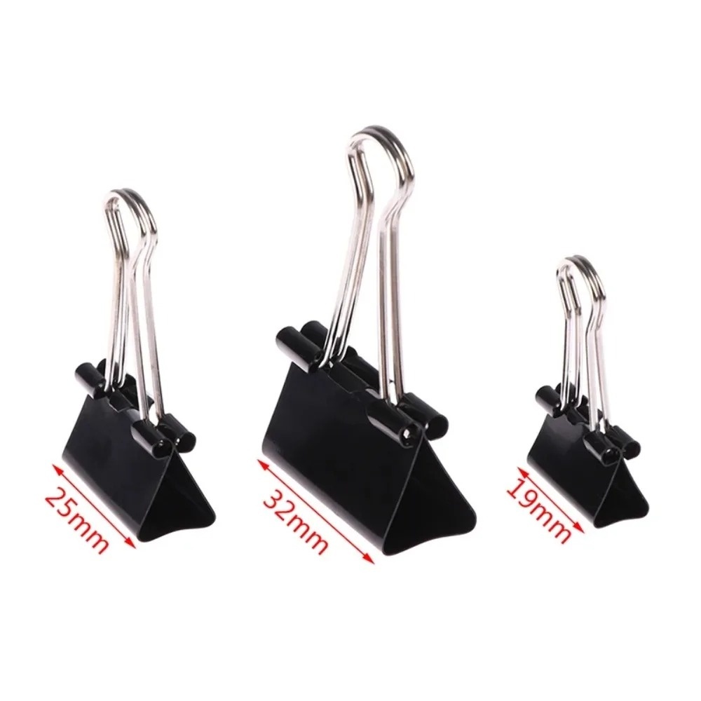 10 قطع مشابك ورق معدنية قابلة  - مراجعة Binder Clip Assorted وسعره