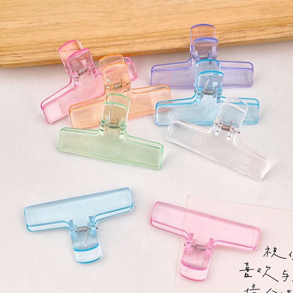 Ins شفافة الموثق كليب Kawaii د - مراجعة Binder Clip Assorted وسعره