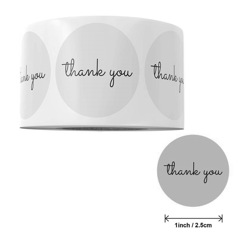 500 ملصقات شكرًا لك لفة 25 مم  - مراجعة Sticker Label Roll وسعره