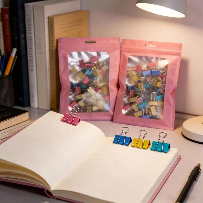 عبوة من 50 مشبكًا معدنيًا طويل - مراجعة Binder Clip Assorted وسعره