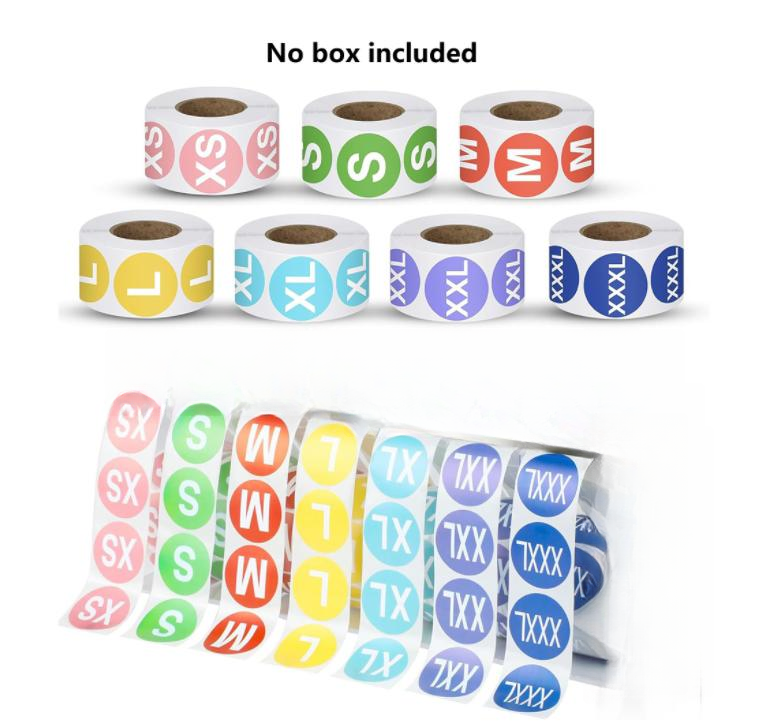 7 لفات تحتوي على 500 قطعة من م - مراجعة Sticker Label Roll وسعره